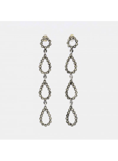 STERLING SILVER AND MARCASITE EARRINGS